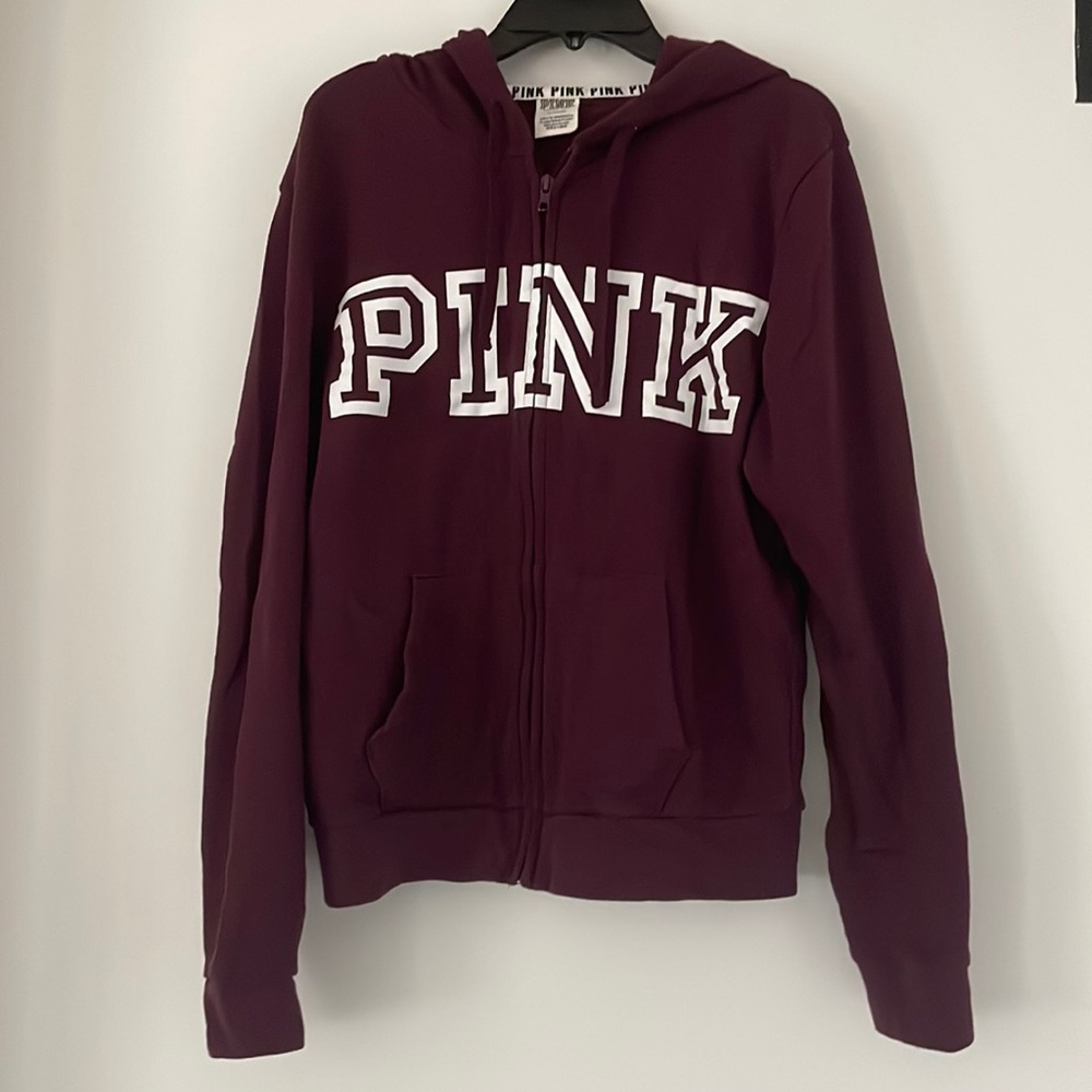 VS Pink Hooded Zip Up
